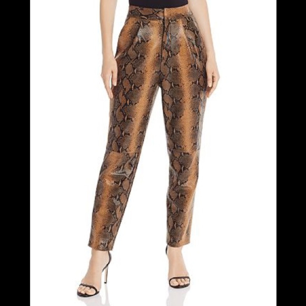 Ronny Kobo Faux Snake Pants